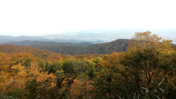 登山道からの景色