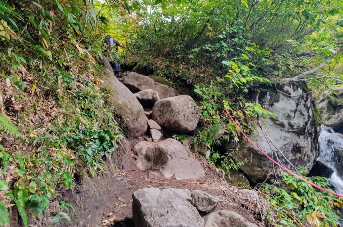 黒沢後の登り