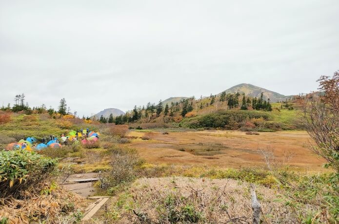 高谷池ヒュッテから見た火打山