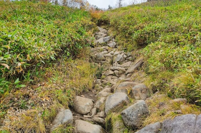 天狗の庭後の登山道