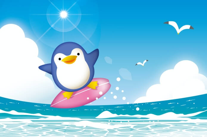 ペンギンと夏