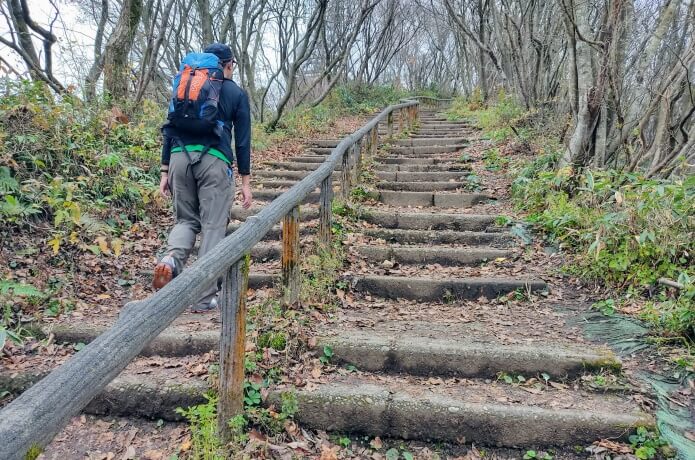 九合目から山頂